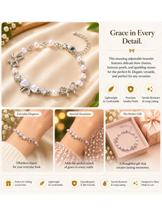 Women Silver-Plated Charm Bracelet