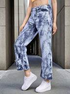Women Wide Leg High-Rise Clean Look Heavy Fade Jeans