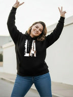 Women Printed Hooded Sweatshirt