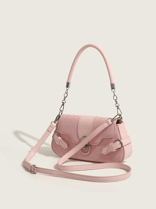 Geometric Detachable Strap Swagger Handheld Bag