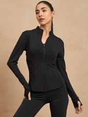 Women Lightweight Antimicrobial Training or Gym Sporty Jacket
