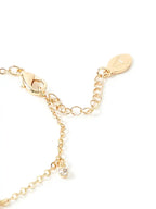 Women Gold Feather Charms Bracelet