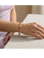 Women Gold-Plated Link Bracelet