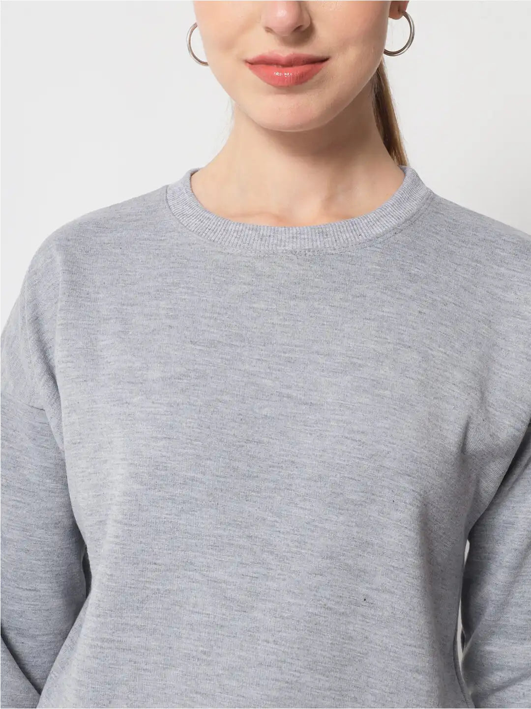 Round Neck Fleece Sweatshirt