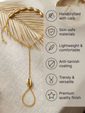 Women Gold-Plated Wraparound Adjustable Bracelet