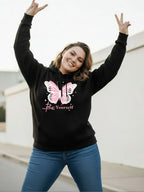 Women Printed Hooded Sweatshirt
