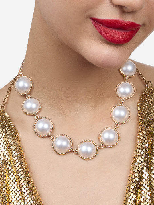 Gold Plated Statement Necklace