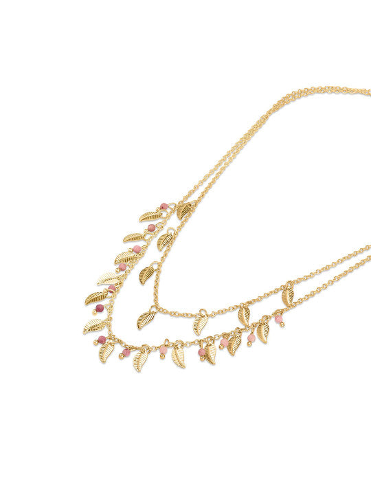 Layered Leaf Necklace