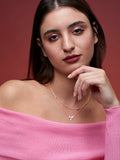 Brass Rose Gold-Plated Handcrafted Pendant Necklace
