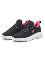 Women Black Bridal Rose Elevate Walking Shoes