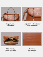 Women's Beech Flap Large Satchel Handbag