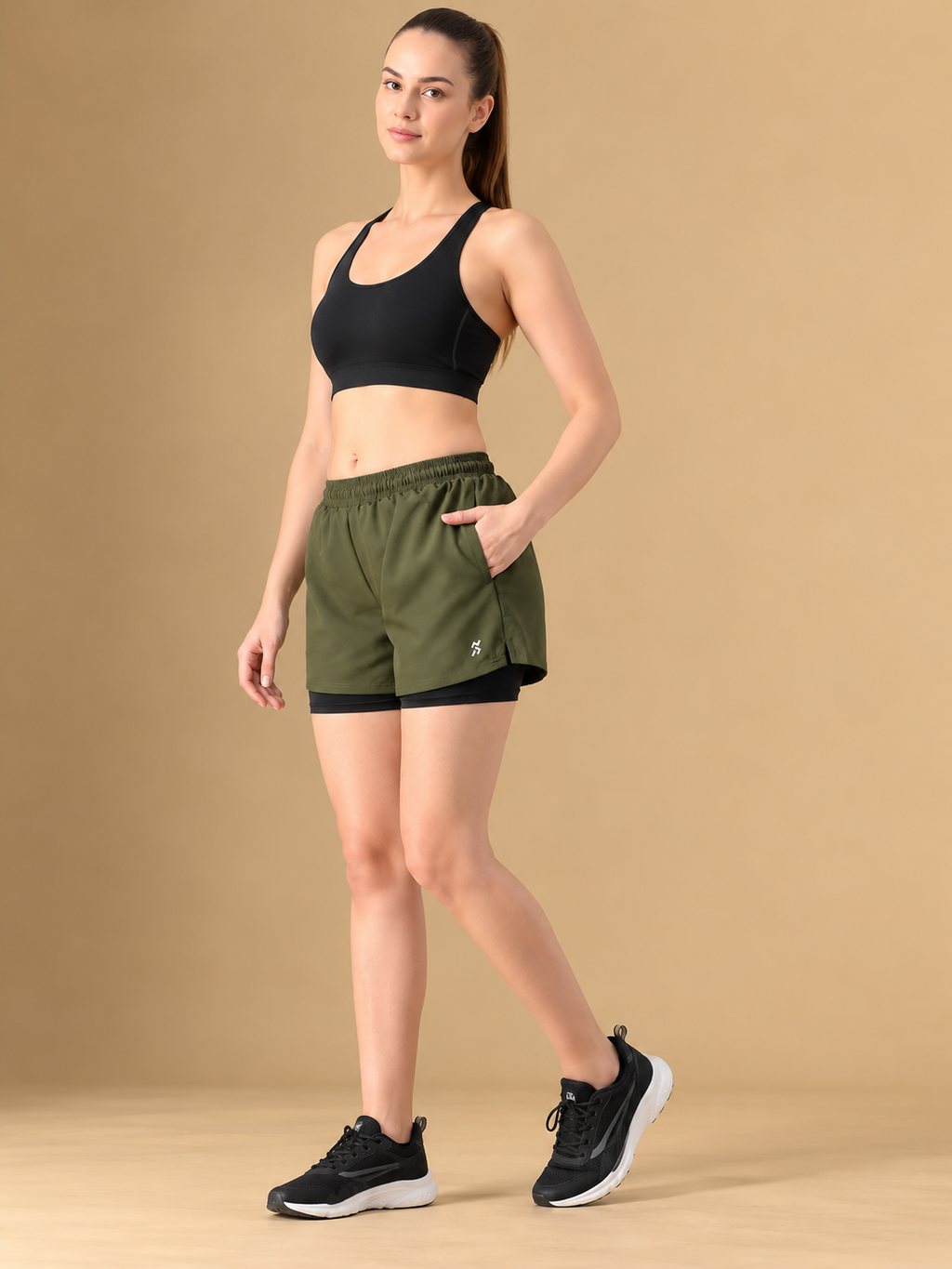 Women High-Rise Training or Gym Sports Shorts