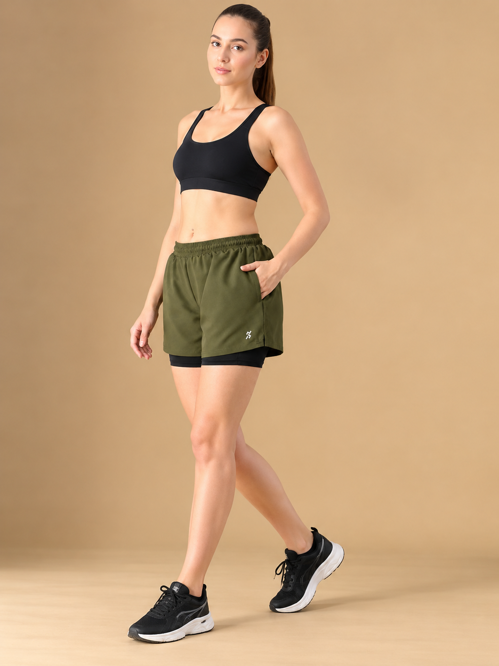 Women High-Rise Training or Gym Sports Shorts