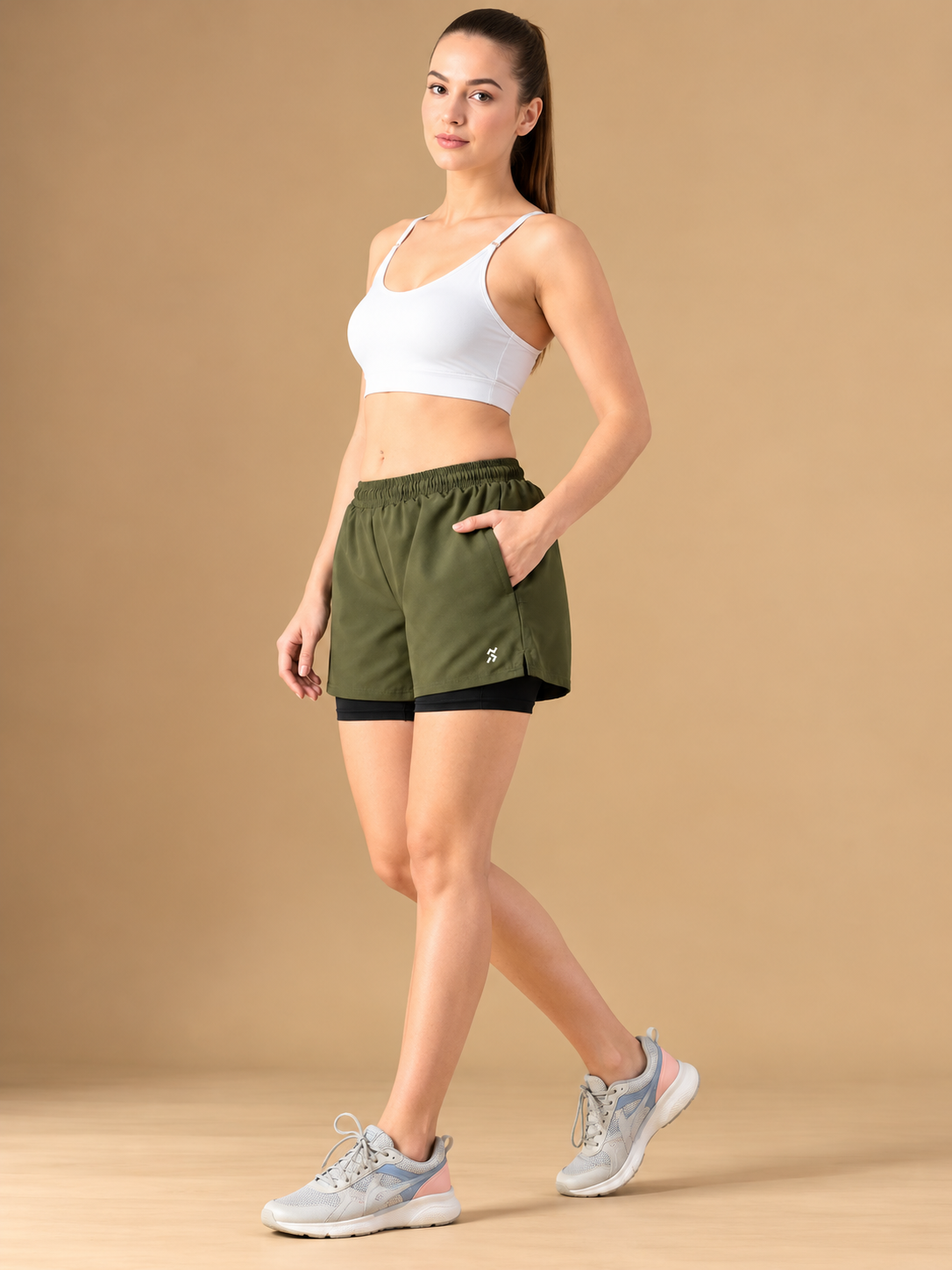 Women High-Rise Training or Gym Sports Shorts