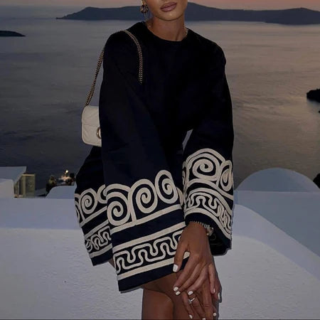 Azra Mini Printed Dress