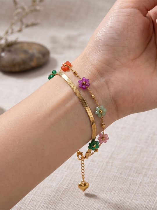 Women Gold-Plated Multistrand Bracelet