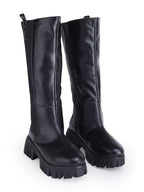 Women Round Toe Zip Winter Boots