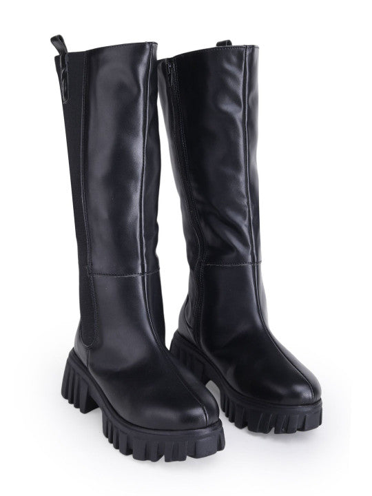 Women Round Toe Zip Winter Boots