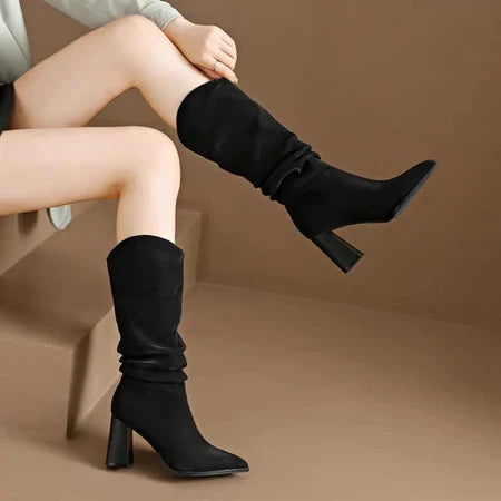 Bella Block Suede Boots
