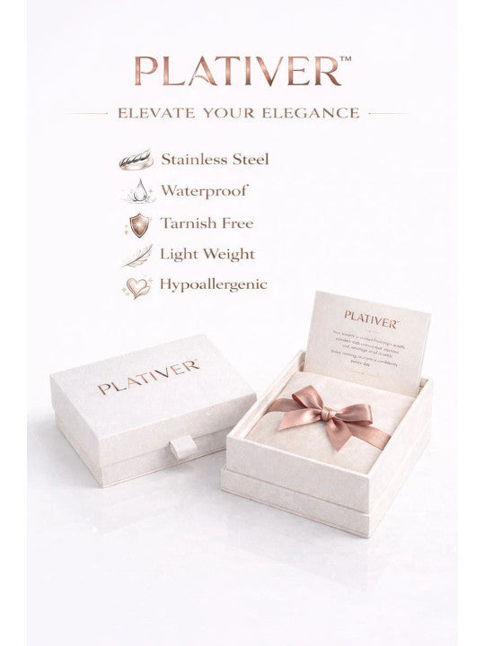Women Rose Gold-Plated Link Bracelet