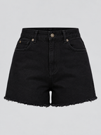 Women High-Rise Denim Shorts