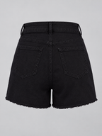 Women High-Rise Denim Shorts