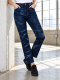 Women Blue Straight Fit Clean Look Light Fade Stretchable Jeans
