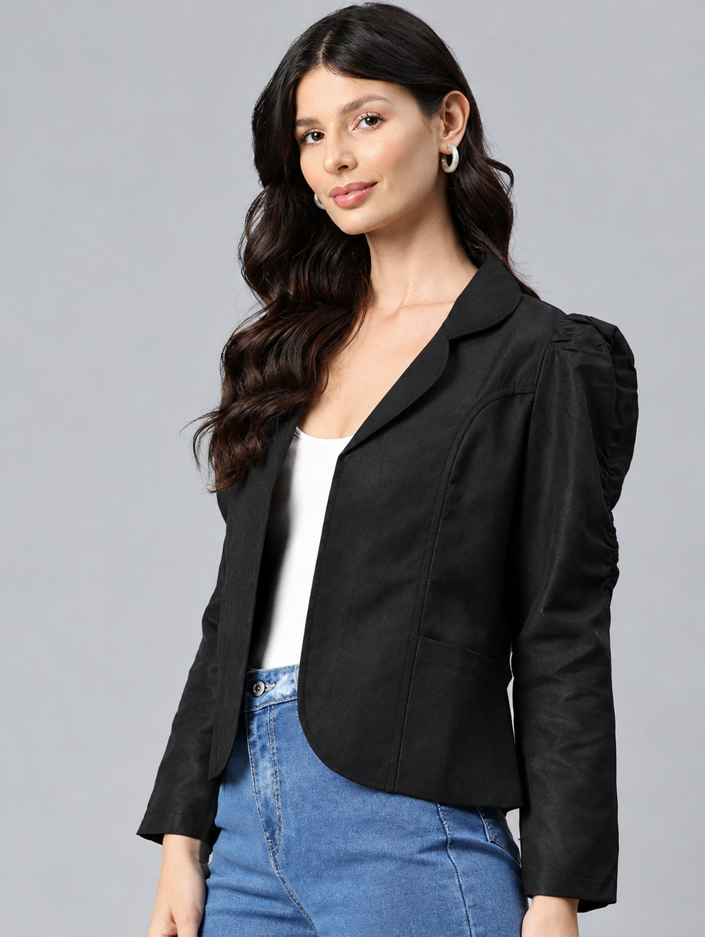 Front open lightweight jacket