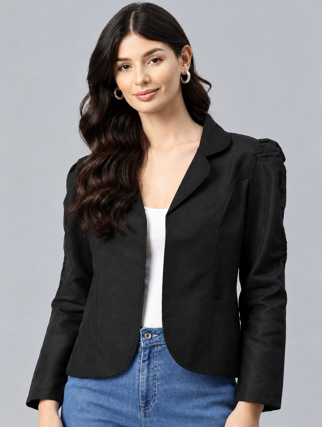 Front open lightweight jacket