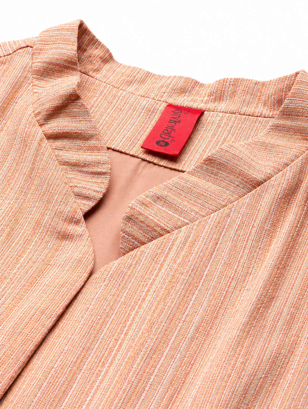 Striped Lightweight Open Front Jacket