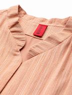 Striped Lightweight Open Front Jacket