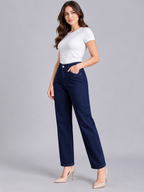 Women Loose High-Rise Stretchable Jeans