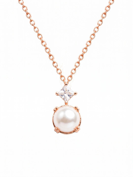 Brass Rose Gold-Plated Necklace