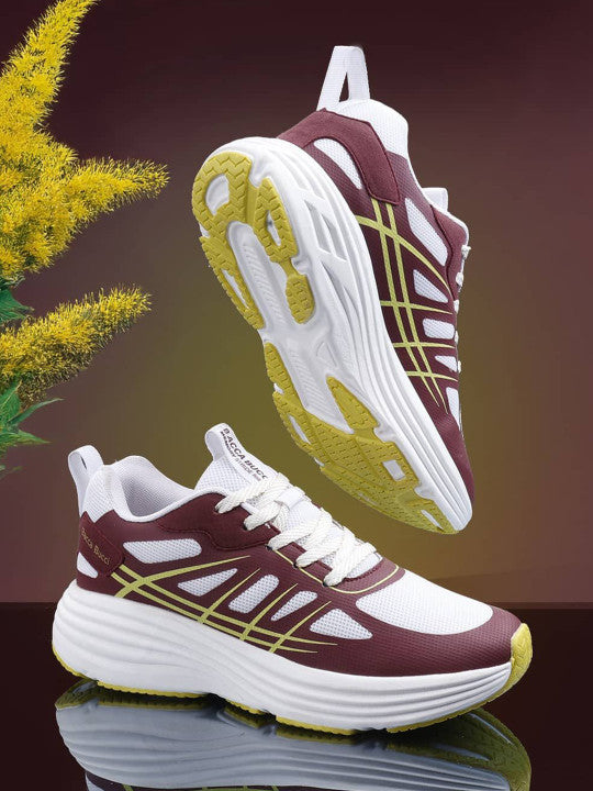 Women Maroon Running Shoes