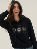 Women Printed Hooded Sweatshirt