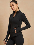 Women Lightweight Antimicrobial Training or Gym Sporty Jacket