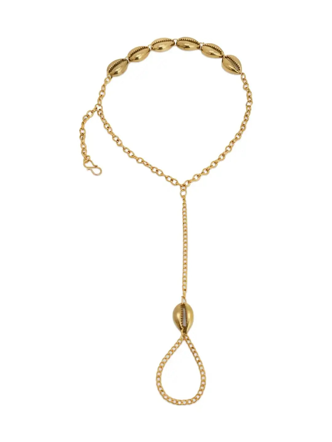 Women Gold-Plated Wraparound Adjustable Bracelet