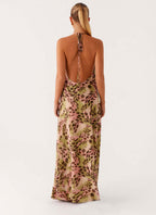 Eleni Halterneck Printed Maxi Dress