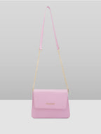Lilac Solid Small Structured Shoulder Bag