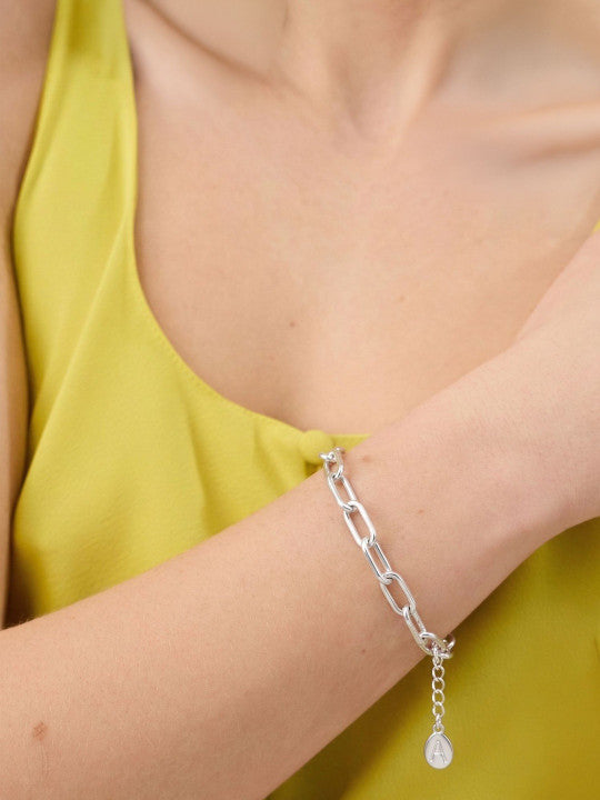 Women Silver-Plated Link Bracelet