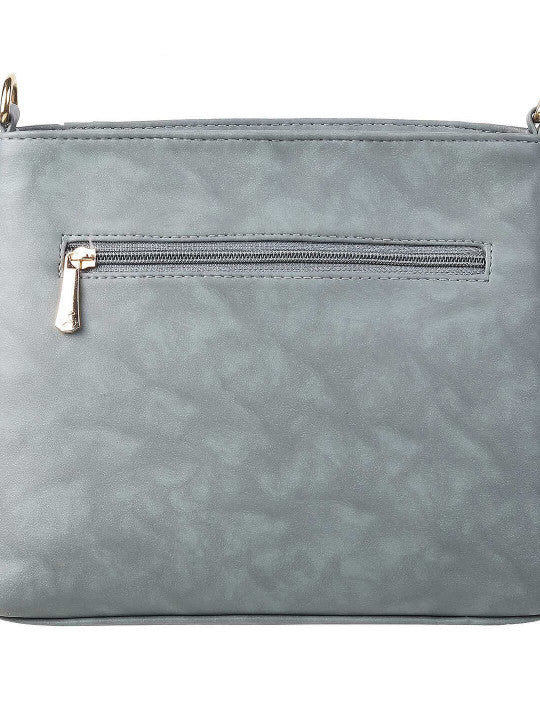 Colourblocked Medium Structured Shoulder Bag