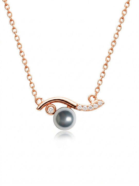 Brass Rose Gold-Plated Necklace