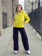 Freehand by The Indian Women Outdoor High Neck Puffer Jacket With Detachable Hood