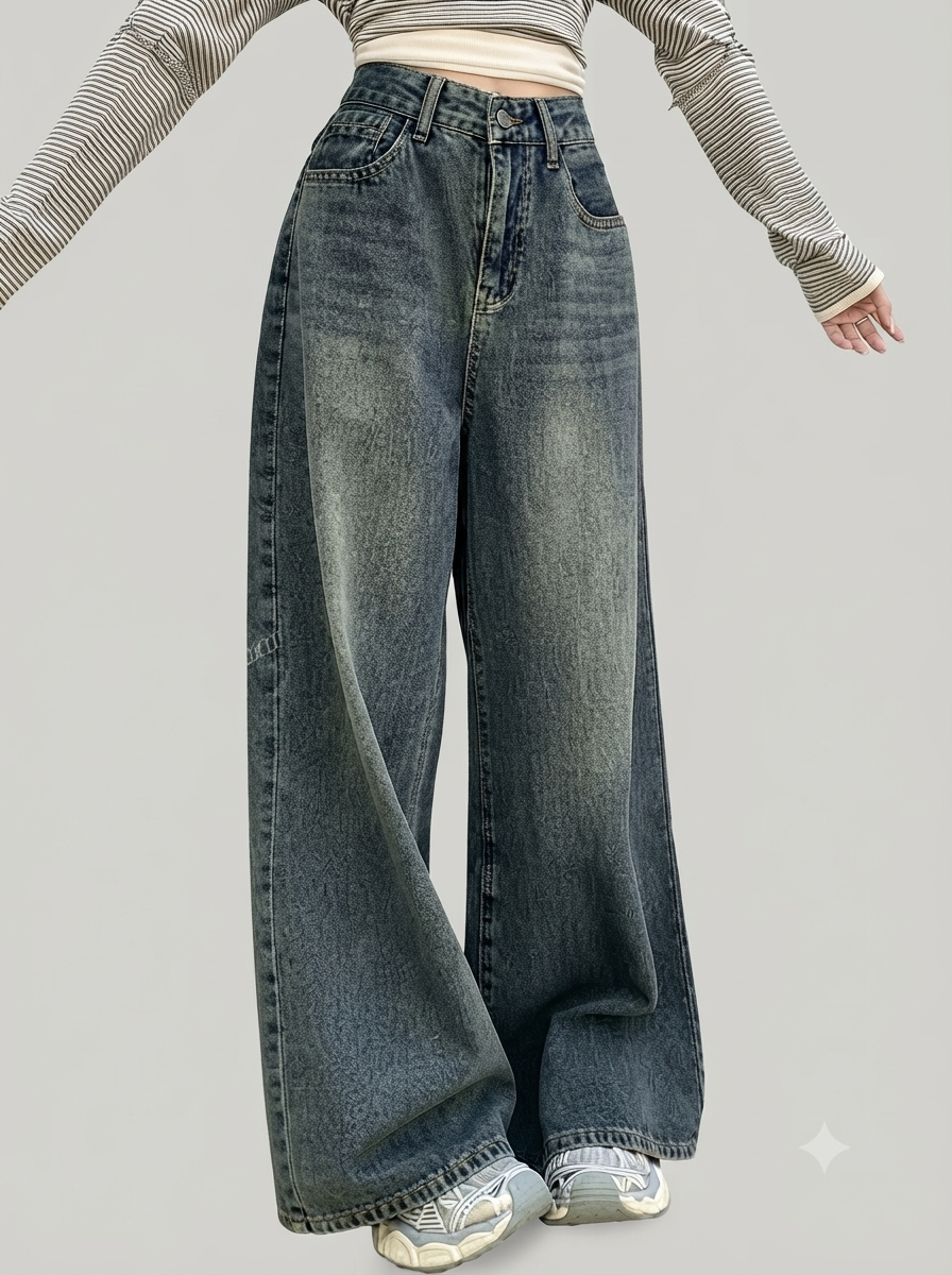 Women High-Rise Light Fade Jeans