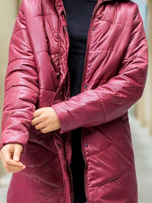 Women Hooded Solid Casual Parka Jacket