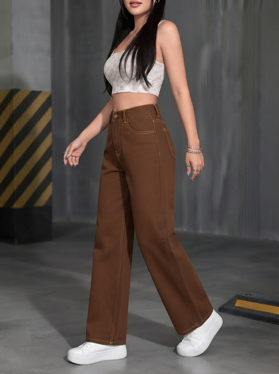 Women Jean Relaxed Fit High-Rise Jeans