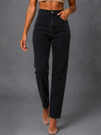 Women Jean Straight Fit High-Rise Jeans
