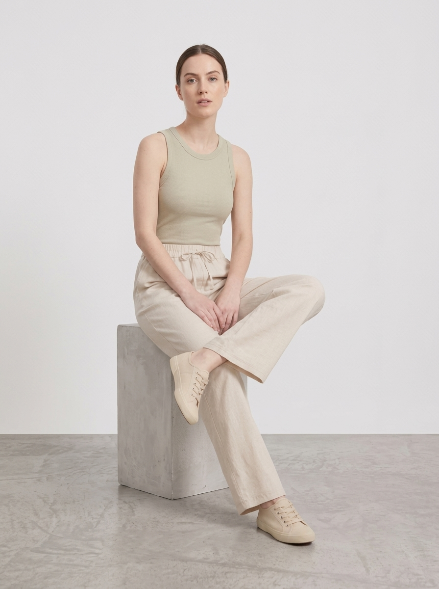 Women Relaxed High-Rise Easy Wash Trousers