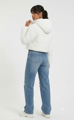 Crop Hooded Puffer Jacket