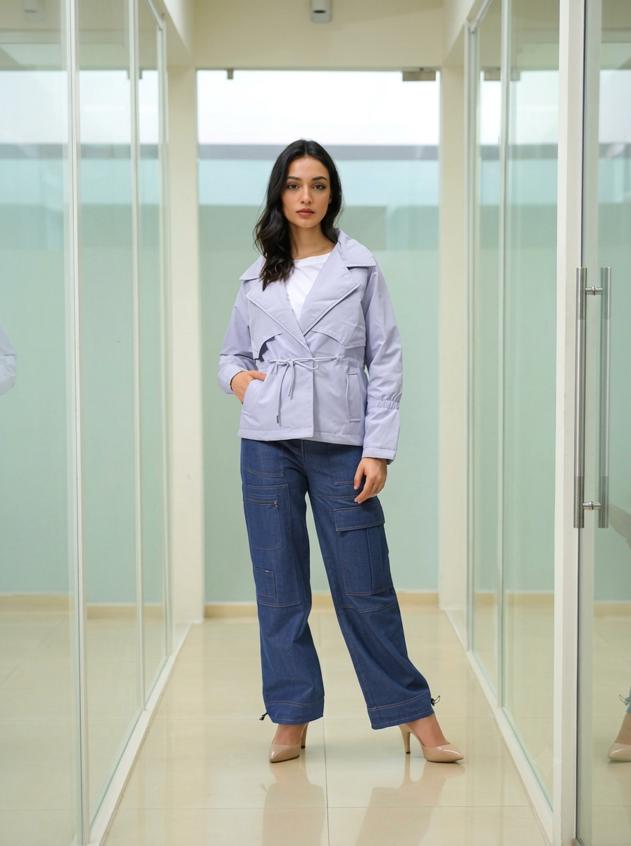 Women Single Breasted Trench Coat